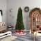 8.5ft. Pre-Lit Slim Colorado Mountain Spruce Artificial Christmas Tree, Multifunction White Micro LED Lights